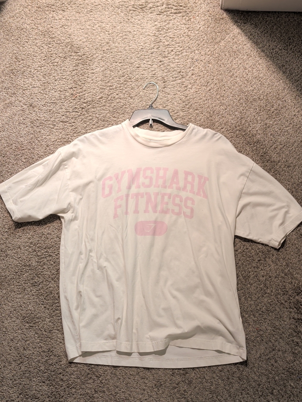 Gymshark Women's Oversized White Short Sleeve Tee